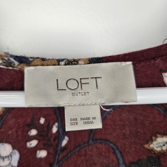 Loft outlet flowy kimono boho top women's OS - Picture 2 of 9